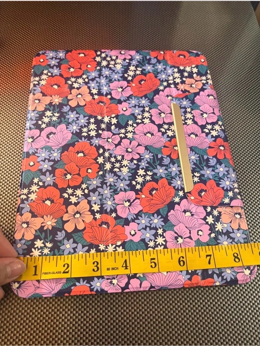 heyday Floral Tablet Case - Navy with Pink & Red Blooms